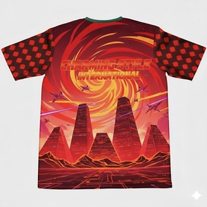 Camisetas Estampadas para Hombre, Camisetas 3D Grises y Verdes, Envío Directo, Camiseta Deportiva de Manga Corta de Nailon, Camiseta Deportiva de Nailon y Elastano - Product Image 2