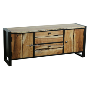 Modern High Quality 2-Door 2-Drawer Industrial Wooden <b>Sideboard</b> for Dining <b>Kitchen</b> and Hotel Design for Living Room Use - Product Image 4