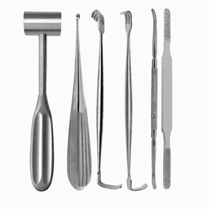 Kit de 17 instruments chirurgicaux orthopédiques vétérinaires manuels en acier inoxydable allemand pour animaux, certifié CE - Product Image 3