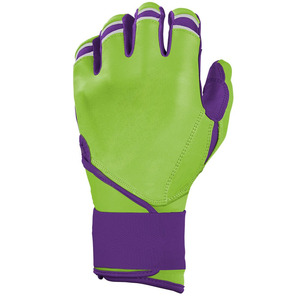 Gants de frappeur de baseball et softball au style unique, conception OEM, en cuir, à doigts entiers, légers, respirants, unisexe, pour adulte, avec fermeture auto-agrippante - Product Image 6