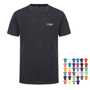 Camisetas 100% de algodón con cuello redondo para hombre, ropa personalizada de alta calidad, parches de chenilla, ropa de calle, camiseta de gimnasio, venta al por mayor - Product Image 1