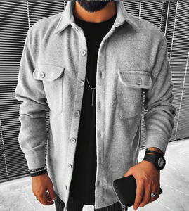 Nueva Llegada: Camisetas Casuales de Manga Larga para Hombre con Bolsillos a Cuadros y Estampados, Estilo Formal, Tela Dobby, Suministro ODM para Otoño - Product Image 2