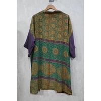 Robe Kimono Longue Vintage Grande Taille en Soie Respirante avec Patchwork, Style Bohème, Peignoir d'Automne, Faite à la Main et Tendance