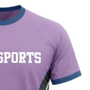 Unisex Lavender Gray Sublimation Netball Jersey <b>Polyester</b> Short Sleeve Crewneck Athletic Sportswear Training Match Clothing - Product Image 5