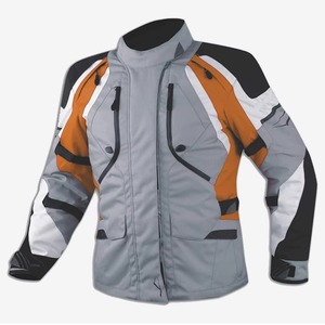 Blouson de moto unisexe à manches longues, color-block, coupe-vent, en nylon, cuir et polyester, toutes saisons, vêtements de sport de course, sur mesure - Product Image 4