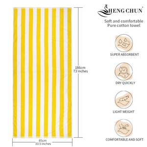 Toallas de Piscina Ecológicas de Algodón Puro, Reutilizables, Suaves y Absorbentes, para Hoteles, Resorts y Distribuidores Mayoristas - Product Image 5