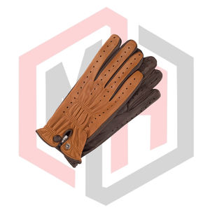 Guantes de Conducción de Cuero Vintage para Hombre al por Mayor, OEM Personalizados, Transpirables, Antideslizantes, Sin Polvo, Sin Silicona, Anticorte - Product Image 3