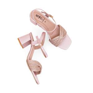 Sandalias de tacón de fantasía de melocotón modelo FN6009 - Product Image 1