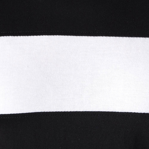 Camiseta de punto de manga larga con cuello redondo para mujer, diseño de bloques de color y rayas, ajuste casual y entallado, manga completa, longitud regular - Product Image 5