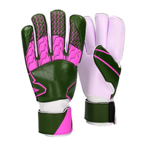 Gants de gardien de but de football en gros avec paume en latex gaufré, adhérence antidérapante et manchette élastique de soutien pour le football - Product Image 4