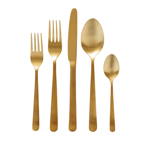 Ensemble de couverts en acier inoxydable poli miroir de haute qualité, style moderne minimaliste, pour hôtels et restaurants de luxe. - Product Image 4