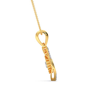 Collar con Colgante de Diamante en Forma de Rombo Geométrico Calado - Product Image 3