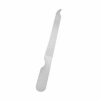 Lime à ongles zébrée UBI pour pédicure, double face, en acier inoxydable, motif droit, pointe incurvée et affûtée, pour ongles des pieds, fine, durable, 5,5 pouces