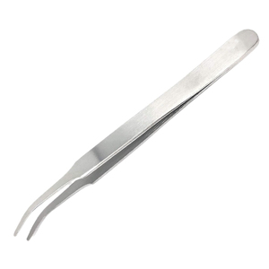 Forceps chirurgical professionnel de 4,5 pouces |   Pincettes à pointe plate conique incurvée en acier inoxydable de qualité supérieure |   Réutilisable Haute Précision CE - Product Image 2