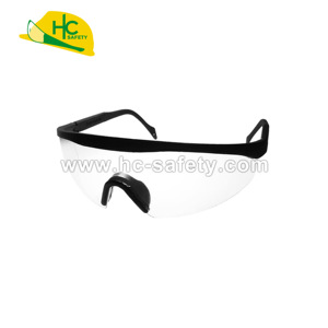 P712 Wraparound Polycarbonate Safety <b>Glasses</b> Nylon Arms Clear Lens UV380 Protection CE Certified for Construction Outdoor Use - Product Image 2