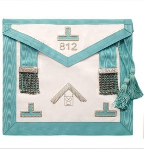 Venta al por mayor Pennsylvania Regulation Past Master bordado delantal masónico con Teasels e insignias Memphis Regalia Style - Product Image 1