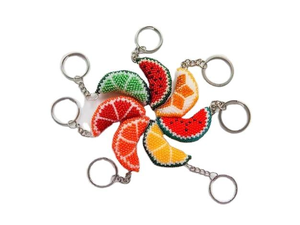 Llavero de sol bordado con cuentas hecho a mano, diseño multicolor de moda, accesorio moderno para coches y bicicletas, regalos de boda - Product Image 3