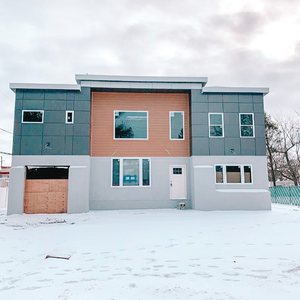 Fachada exterior con revestimiento de PE cepillado de grado A2 de 4mm de espesor para edificios residenciales y comerciales de la India - Product Image 2