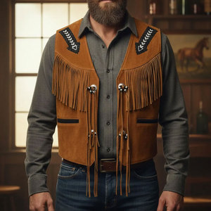Gilet en cuir marron sur mesure tendance 2026 pour hommes – Qualité supérieure, prix de gros, vêtements d'hiver, gilets de mode - Product Image 1