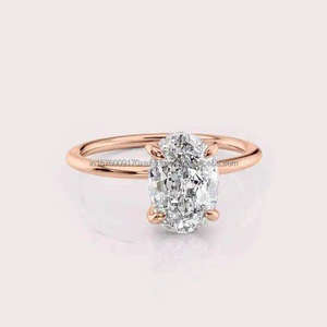 Unique Design Moissanite Engagement <b>Ring</b> for Women Bridal Wear Wedding Proposal and Romantic Present Available For Sale - Product Image 6
