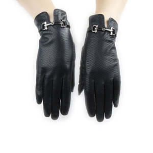 Guantes de cuero genuino para mujer y hombre, elegantes, de invierno, cálidos, de alta calidad, de Pakistán/Guantes de conducción - Product Image 2