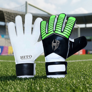 Gants de gardien de but en latex professionnels de qualité supérieure avec logo personnalisé et construction respirante avancée, protection des doigts - Product Image 4