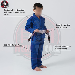 Trajes de Karate para Niños, Color Azul Sólido, Duraderos, de Buena Calidad, Nueva Llegada, Personalizables, Precio al por Mayor - Product Image 4