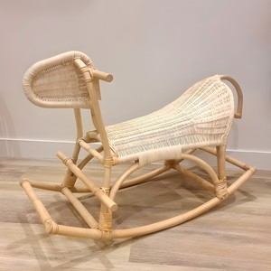 Jouets en rotin pour enfants, chevaux à bascule, chaises à bascule pour bébés, jouets à bascule en forme d'animaux pour stimuler l'imagination des enfants - Product Image 5