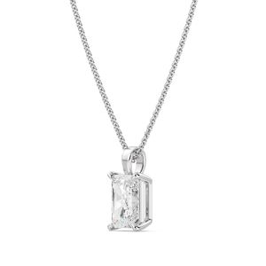 Pendentif solitaire à taille radiant - Product Image 6