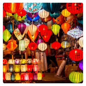 LANTERNES RONDES EXCLUSIVES VIBRANTES EN SOIE ET EN BAMBOU POUR UNE DÉCORATION ÉLÉGANTE 100% FABRIQUÉES À LA MAIN DU VIETNAM - Product Image 3