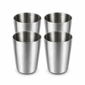 Vaisselle en acier au design minimaliste et écologique pour la salle à manger - Product Image 1