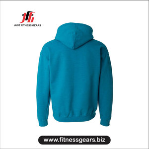 เสื้อฮู้ดผู้ชาย Just Fitness Gears ทรงปกติ สีพื้น ผ้าเฟรนช์เทอร์รี่ สวมใส่สบายๆ สำหรับฤดูใบไม้ร่วง มีกระเป๋า - Product Image 3