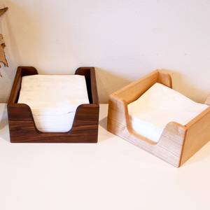 Porta Servilletas de Madera Rústico Hecho a Mano |   Organizador de Mesa Portátil para Mesa de Comedor, Decoración de Cafetería y Restaurante - Product Image 2
