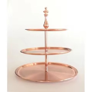 <b>Buffet</b> Use Metal Cake Stand Cake Display Stand Dessert Serving Tray Party <b>Table</b> Decor - Product Image 3