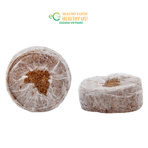 Bloc de granulés de coco de haute qualité, tourbe de coco compressée, expansion rapide à l'eau, excellente rétention d'humidité, biodégradable - Product Image 2