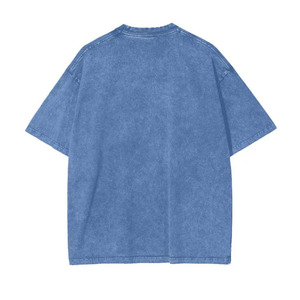 Camiseta de algodón extragrande con lavado ácido vintage, de peso pesado, lisa, para marca privada - Product Image 2