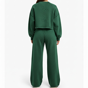 Prix de gros Jogger léger 100% Coton molletonné d'hiver uni brodé vintage streetwear de qualité supérieure grande taille coupe régulière - Product Image 3