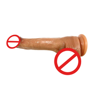 Juguete Sexual Portátil a Prueba de Agua, Duradero, Inodoro, Estimulante, Realista, Suave, Manual, Pene Artificial Largo de Silicona, a Precio Razonable