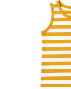 Yellow <b>White</b> Striped <b>Men</b> Cotton Tank Top Sleeveless <b>Vest</b> Casual Summer Gym Fitness Shirt Breathable Loose Fit Streetwear - Product Image 3