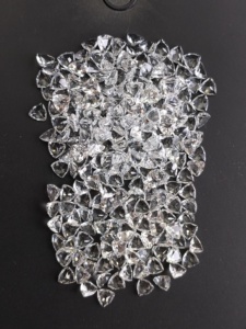Topaze blanche naturelle 5 mm, taille triligne, qualité supérieure, pierre précieuse en vrac pour la création de bijoux - Product Image 6