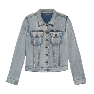 Veste en jean pour femme, style gothique urbain, respirante, grande taille, avec boutons et ceinture, pour l'hiver, vente en gros - Product Image 1