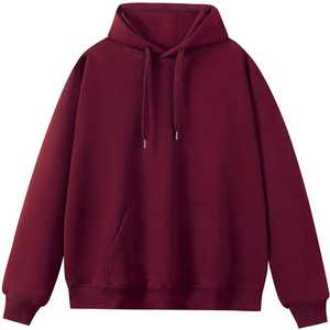Wholesale Custom Color Tech Fleece Unisex Autumn Hoodie Pullover Polyester/Cotton <b>Silk</b> Screen 420g Lined Anti-shrink Windproof - Product Image 3