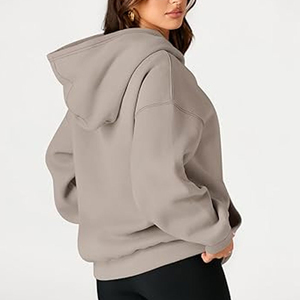 Sudaderas Extra Grandes para Mujer, Más Vendidas a Bajo Precio, Estilo Casual de Invierno, Tacto Suave, Color y Tela Personalizables, Servicio OEM de Alta Calidad - Product Image 3