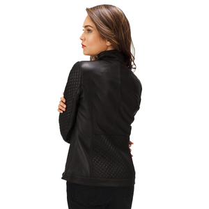 Chaqueta Bomber Unisex Personalizada de Cuero Genuino y Lana, con Paneles Acolchados, Cierre Asimétrico, de Invierno, Calidad Premium, OEM ODM - Product Image 4