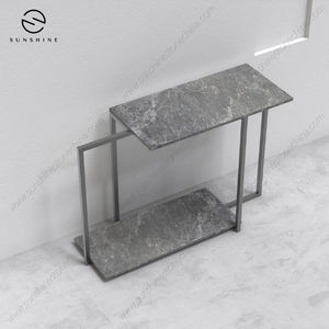 Sunshine Marble <b>Console</b> <b>Table</b> Minimalist Modern <b>Entry</b> Living Room Furniture Stable Leg Base Design - Product Image 3