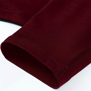 Best Quality 3/4 Quarter T-Shirt Maroon Color Polyester Fabric Eco Friendly Street Wear Adult <b>Men</b> <b>half</b> Zip T-Shirt For <b>Men's</b> - Product Image 5