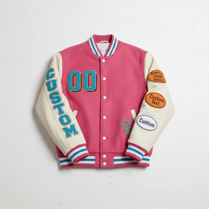 แจ็คเก็ตเบสบอล OEM ขนสัตว์แท้ 100% สำหรับทุกเพศ คุณภาพสูง ปกเสื้อแบบกำหนดเองได้ แจ็คเก็ต Letterman Varsity สำหรับผู้ชาย เหมาะสำหรับมหาวิทยาลัยและวิทยาลัย - Product Image 4