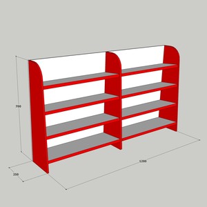 Comptoir de caisse One Tech 1,2 m pour supermarché, corps en acier thermolaqué, plateau en acier inoxydable, bureau de caissier pour magasin de détail - Product Image 5