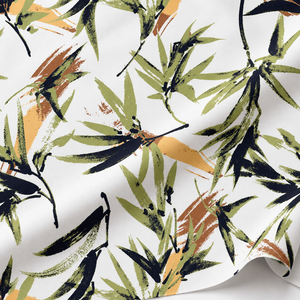 Tissu Popeline 100% Coton Biologique Imprimé Floral Vintage Respirant pour Chemises, Sacs, Jouets et Couture - Product Image 3