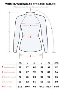 เสื้อแรชการ์ดแขนยาวสำหรับผู้หญิง สีสันตัดกัน ป้องกันรังสียูวี ผลิตจากผ้าสแปนเด็กซ์และโพลีเอสเตอร์ เหมาะสำหรับกีฬาทางน้ำ แห้งเร็ว UPF50+ - Product Image 6